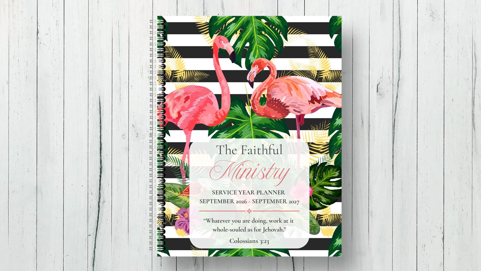 Faithful Ministry Planner 2026–2027 | Digital Jehovah’s Witness Ministry Planner | Hyperlinked Pioneer & Personal Study Planner